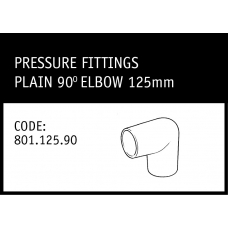 Marley Plain 90° Elbow 125mm - 801.125.90